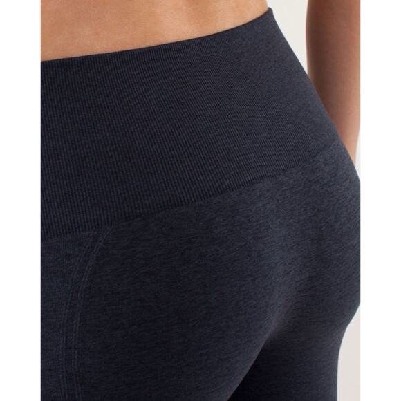 Lululemon Ebb And Flow Crop Inkwell Navy Blue seamless ruched - Picture 8 of 11